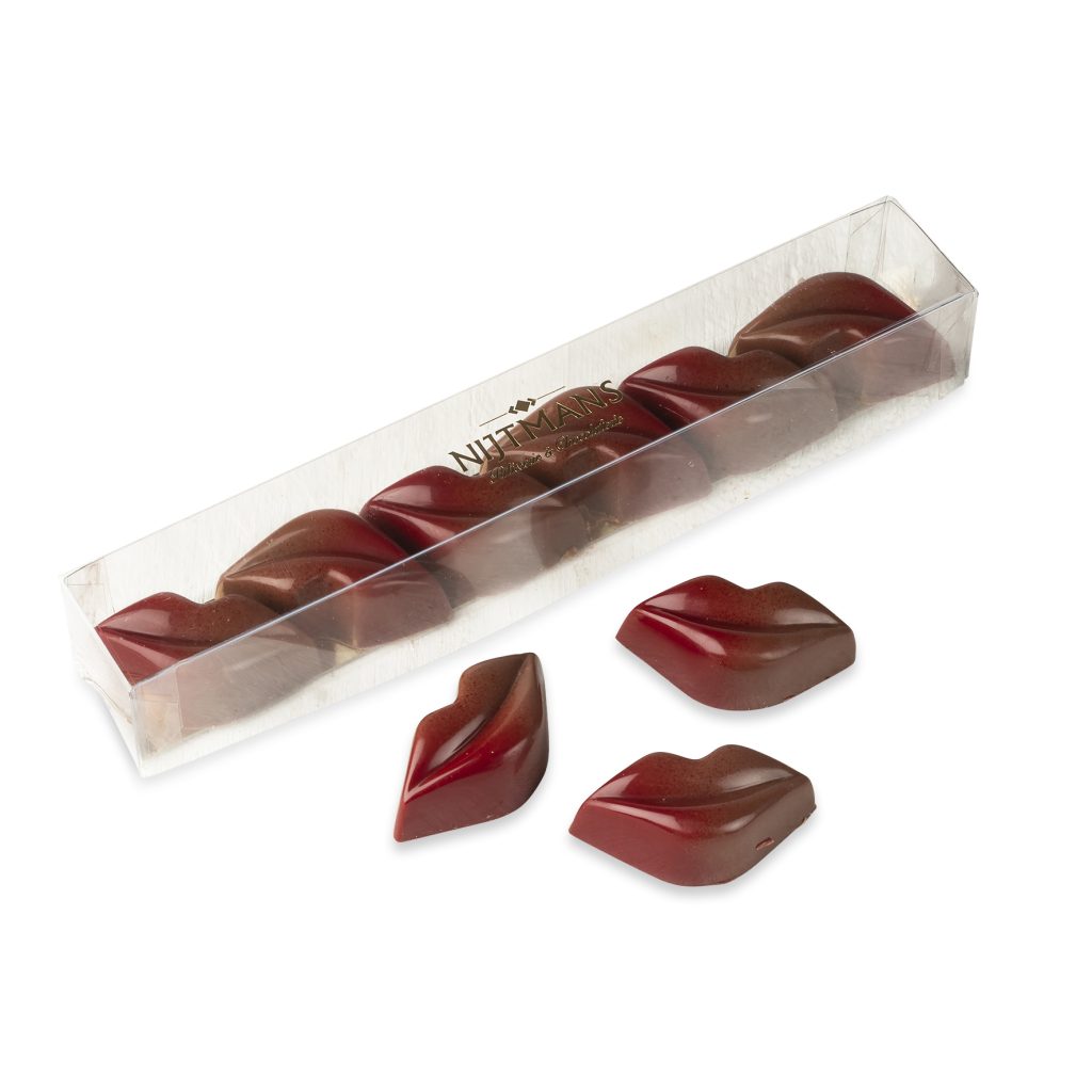 Kusjes van Nijtmans bonbons in koker 6 stuks